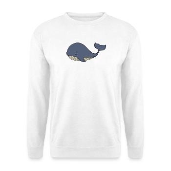 Whale Blue Whale Kids - Unisex Sweatshirt - white - Front