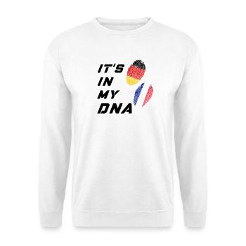 Es ist in meiner DNA Deutschland und Frankreich - Unisex Pullover - Weiß - Vorne
