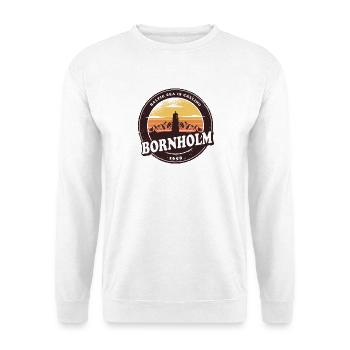 Bornholm lighthouse vintage design - Unisex Sweatshirt - white - Front