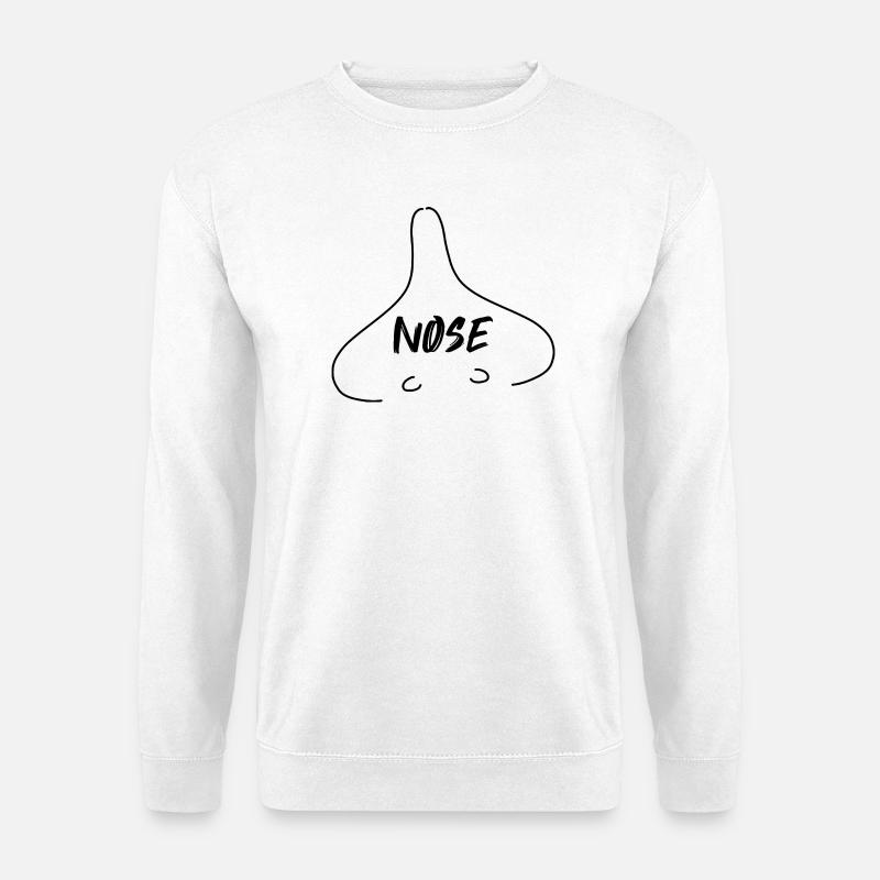 NOSE, die Nase - Unisex Pullover - Weiß