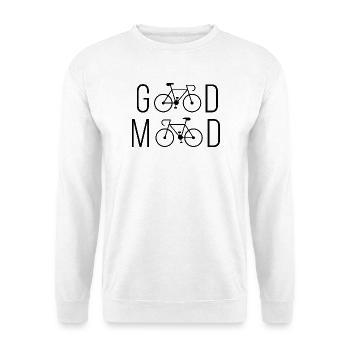 Cyclisme - Bonne humeur - Sweat-shirt Unisexe - blanc - Devant