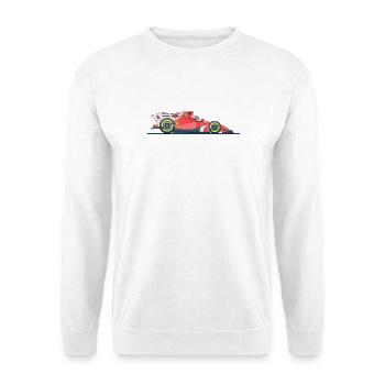 Course de voitures de course - Sweat-shirt Unisexe - blanc - Devant