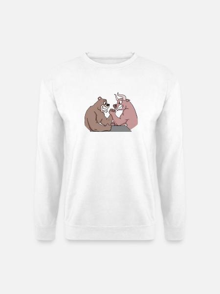 Aktien und Börse ein Geschenk für Geschäftsmänner - Unisex Pullover - Weiß