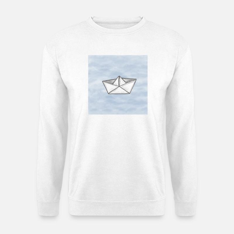 Papierschiff - Unisex Pullover - Weiß