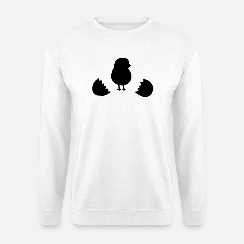 Baby Chick Egg - Unisex Sweatshirt - white
