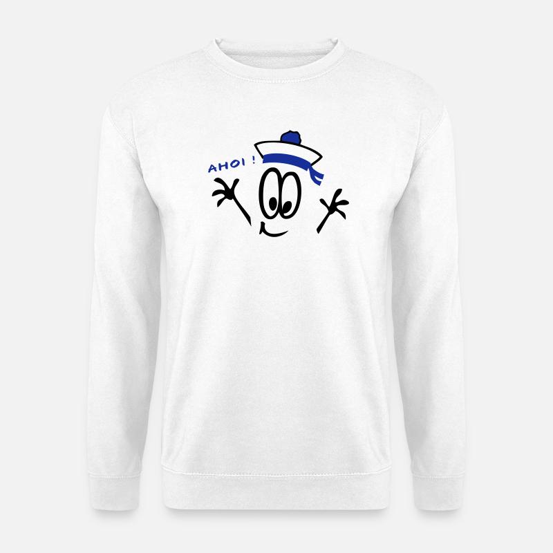 Matrose, ahoi, Comic - Unisex Pullover - Weiß