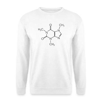 Caféine - Sweat-shirt Unisexe - blanc - Devant