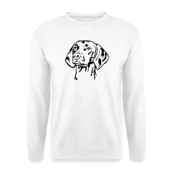 Magyar Vizsla head - Unisex Sweatshirt - white - Front
