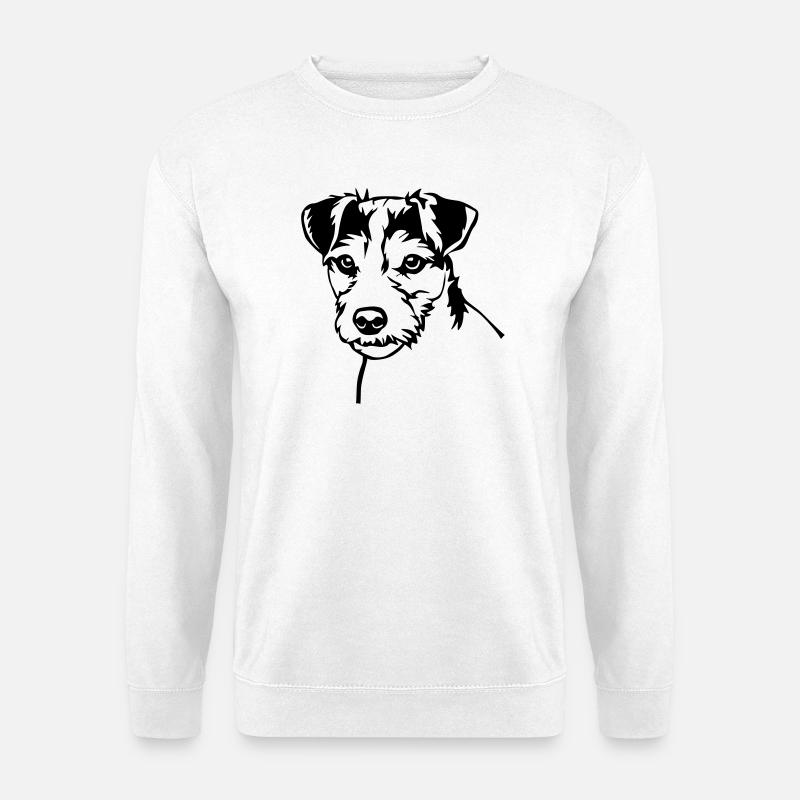 Parson Russell Terrier Kopf - Unisex Pullover - Weiß