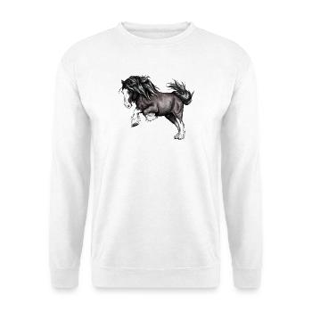 Puissance de cheval - Sweat-shirt Unisexe - blanc - Devant