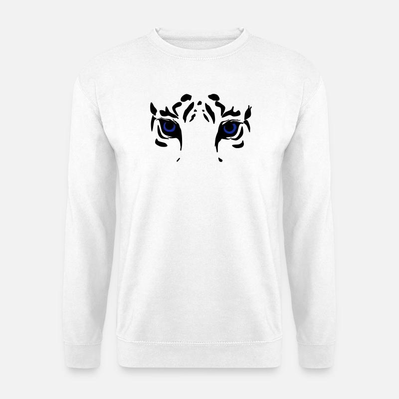 Tiger / Löwe/ Raubkatze - Unisex Pullover - Weiß