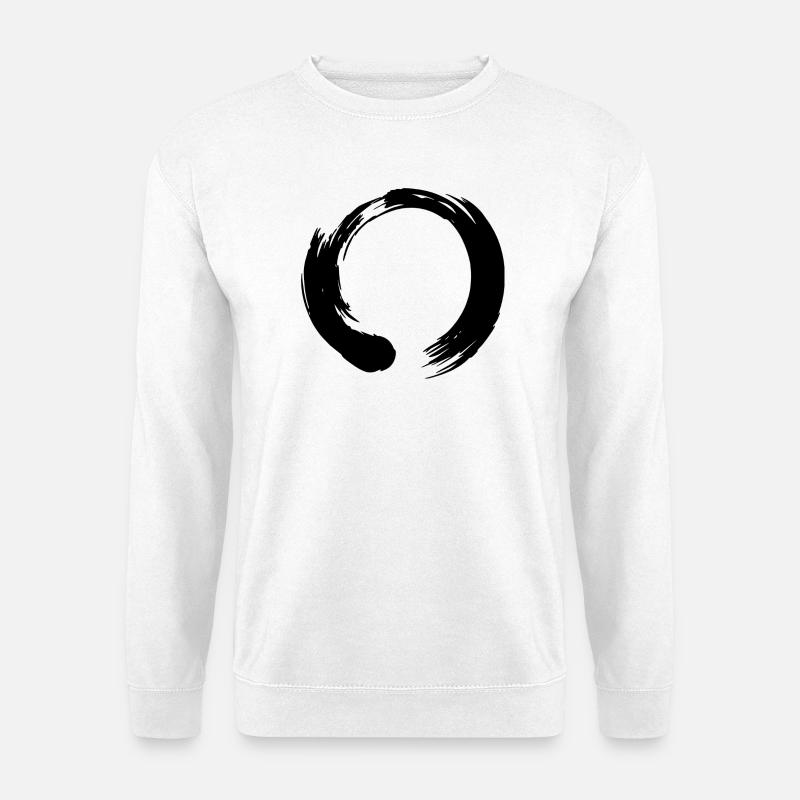 Enso zen Kreis - Unisex Pullover - Weiß