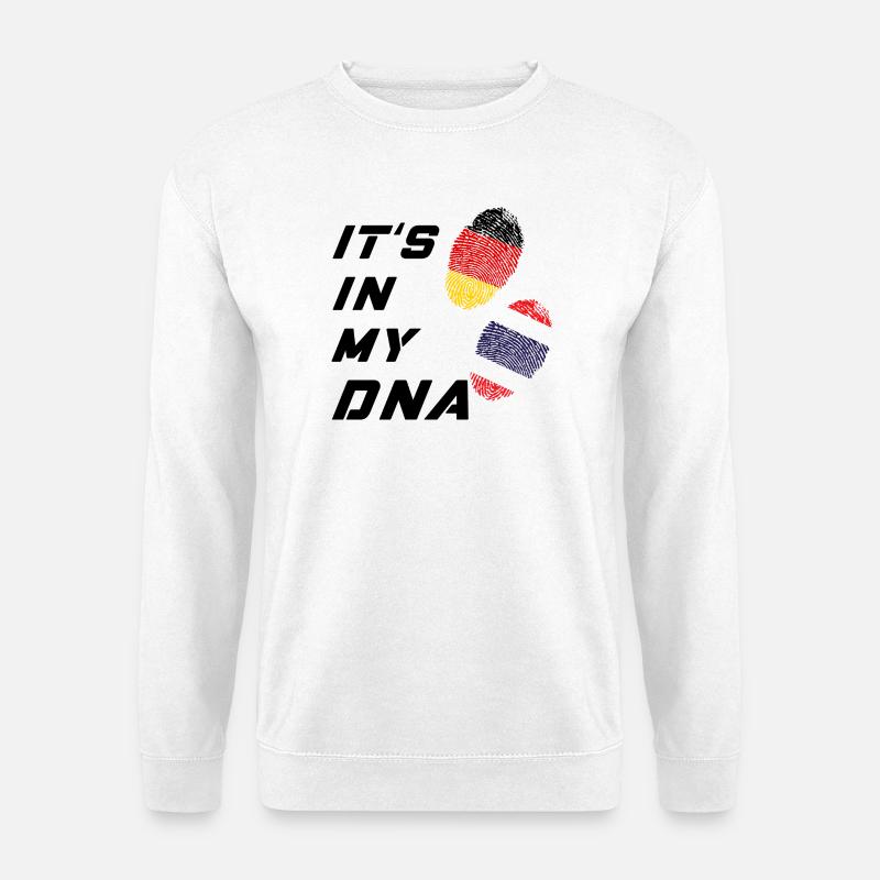 In meiner DNA Deutschland und Thailand - Unisex Pullover - Weiß