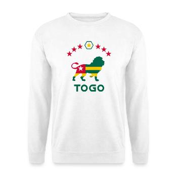 Conception du drapeau du Lion du Togo / Lomé cadeau Afrique - Sweat-shirt Unisexe - blanc - Devant