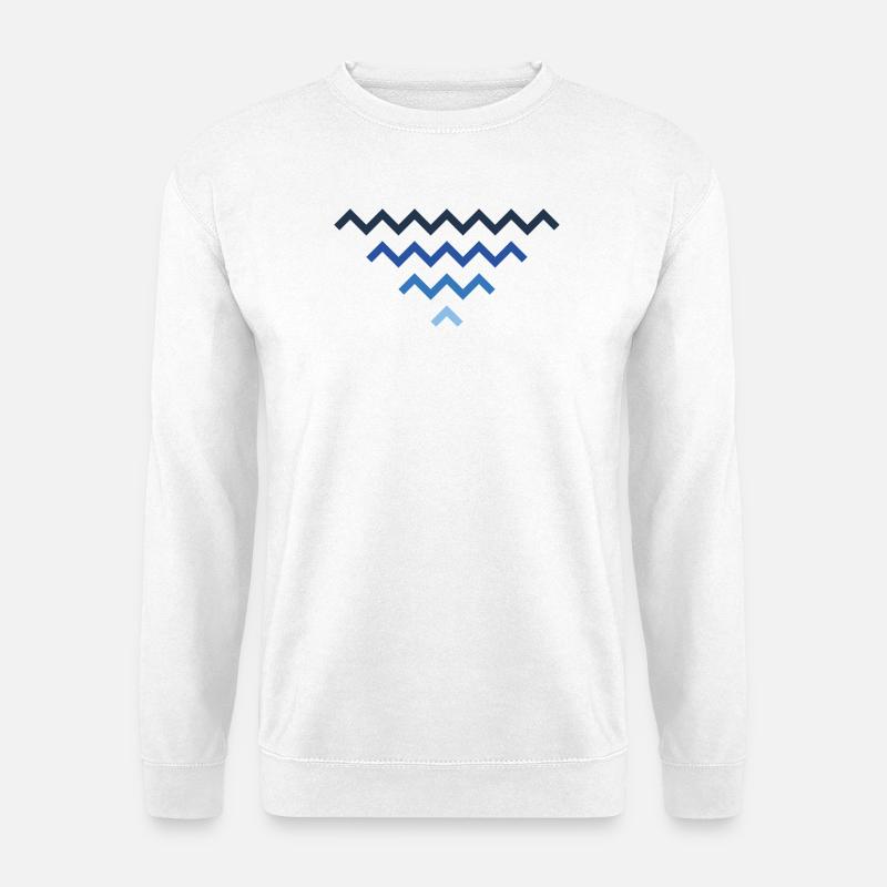 Wellen - Unisex Pullover - Weiß