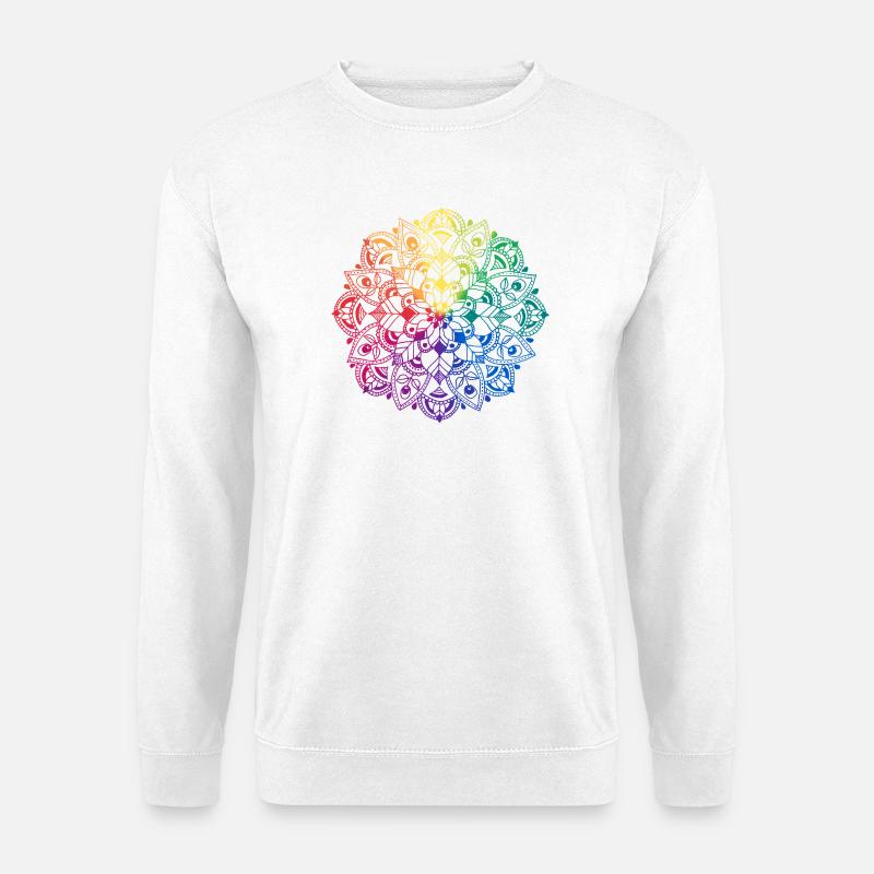 Flower Mandala - Unisex Pullover - Weiß