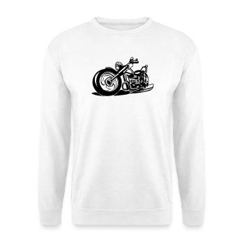Chopper / motorcycle - Unisex Sweatshirt - white - Front