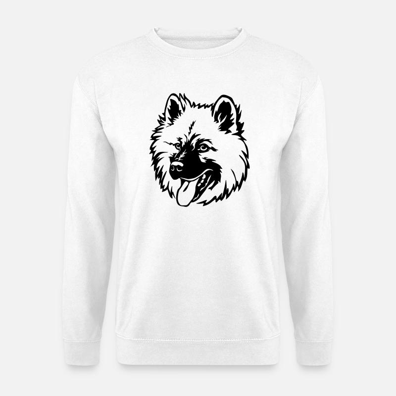 Eurasier Kopf - Unisex Pullover - Weiß