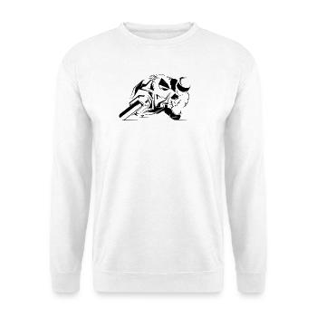 Icône de course de moto motard icône icône logo - Sweat-shirt Unisexe - blanc - Devant