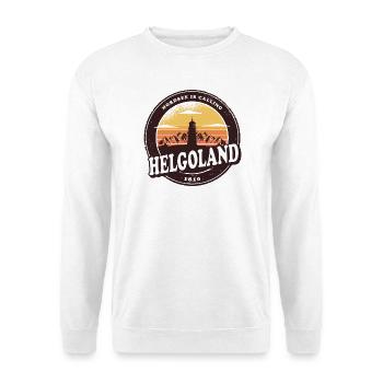 Helgoland Sunset Design / Geschenkidee - Unisex Pullover - Weiß - Vorne