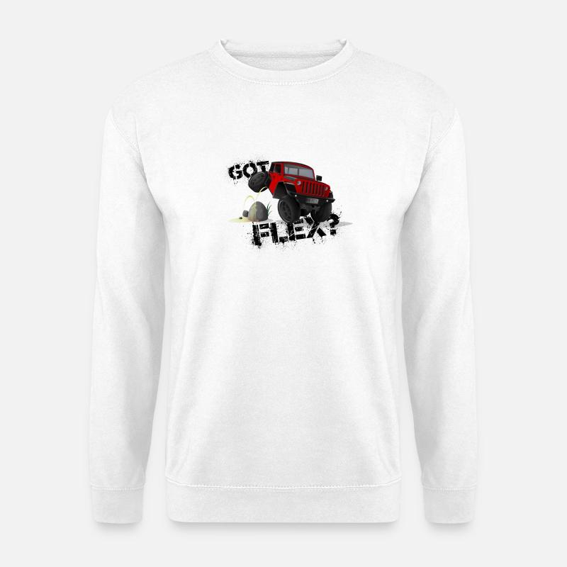 GOT FLEX? - OFFROADER Crawler - Rot - Unisex Pullover - Weiß