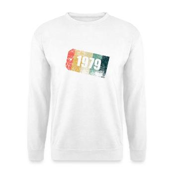 Vintage 1979 Stripe Day Grunge - Unisex Sweatshirt - white - Front