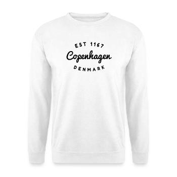 Vintage Copenhagen EST 1167 Design - Unisex Pullover - Weiß - Vorne