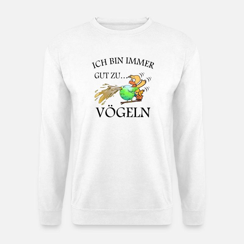 Lustige Vögel - Unisex Pullover - Weiß