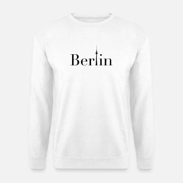 Berlin Logo schwarz - Unisex Pullover - Weiß