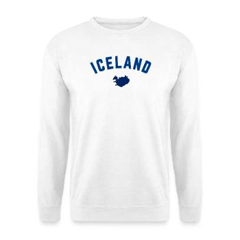 Iceland Blue Map Bow Design - Unisex Sweatshirt - white - Front