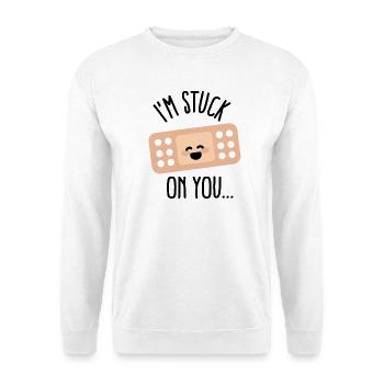 I'm stuck on you love nurse patches - Unisex Sweatshirt - white - Front