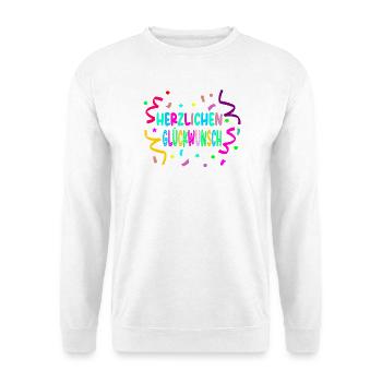 Congratulations - Confetti - Unisex Sweatshirt - white - Front