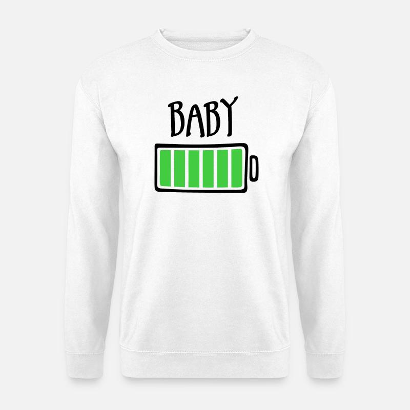 Aus Batterien - Baby - Unisex Pullover - Weiß