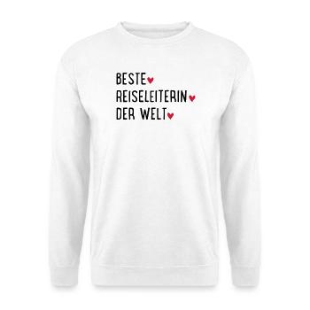 beste reiseleiterin - Unisex Pullover - Weiß - Vorne