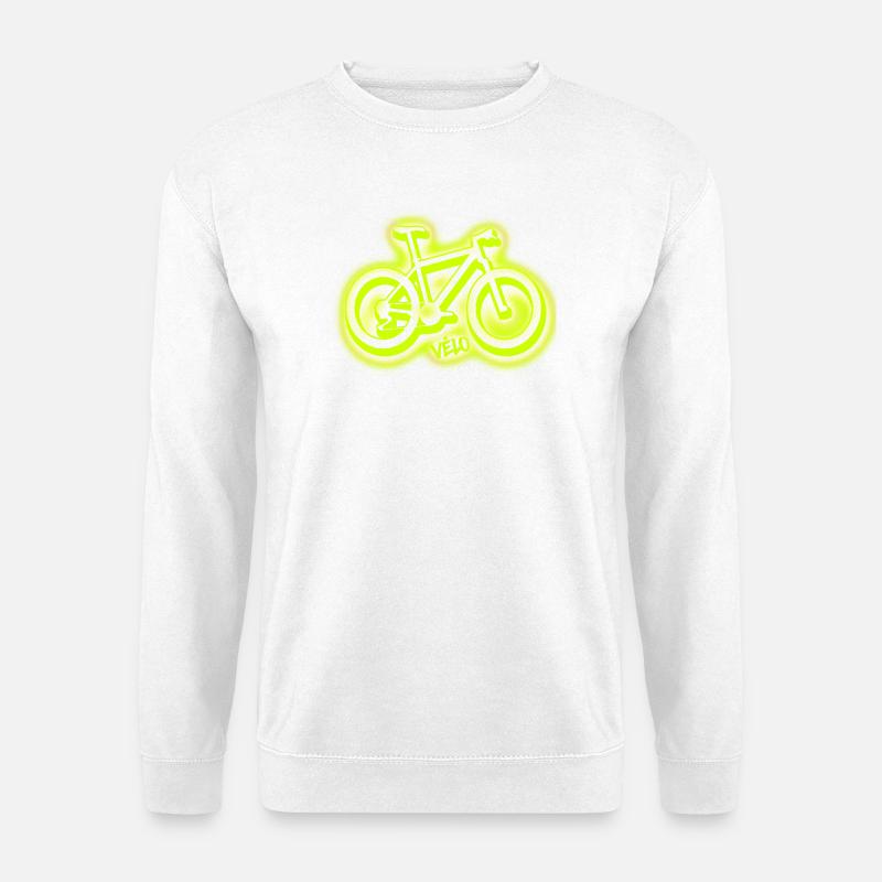 Vélo Velo Fahrrad - Unisex Pullover - Weiß