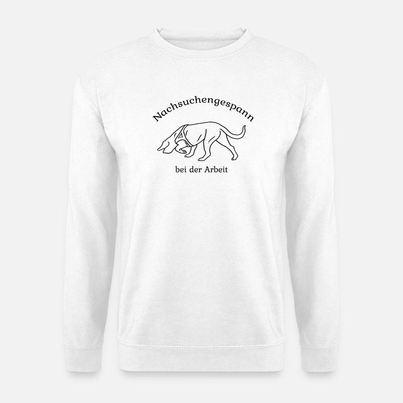 Nachsuchengespann - Unisex Pullover - Weiß