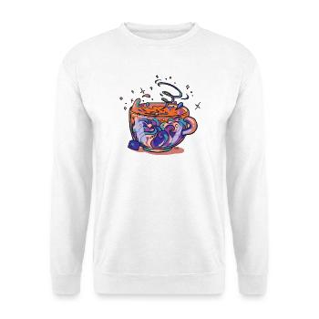 Swirling Rainbow Mug - Unisex Sweatshirt - white - Front