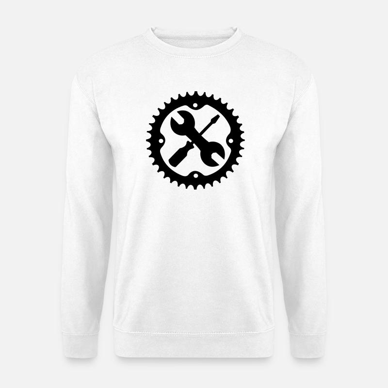 Logo de l’ensemble bike readyshap - Sweat-shirt Unisexe - blanc