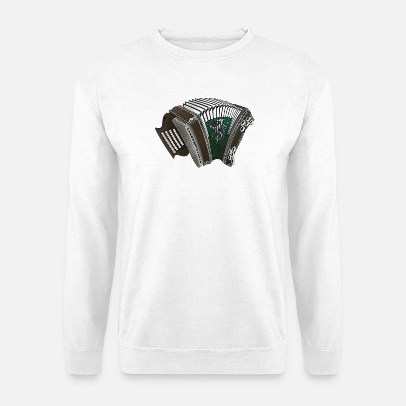 Harmonica styrienne - Styrie | ZiachON ! - Sweat-shirt Unisexe - blanc