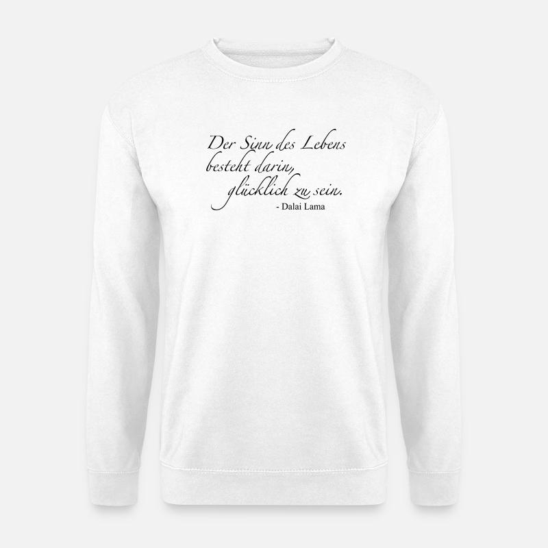 Dalai Lama - Unisex Pullover - Weiß