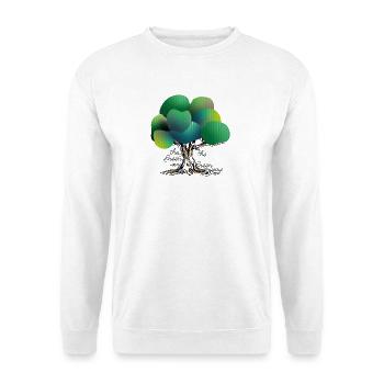 The green Way - Sweat-shirt Unisexe - blanc - Devant