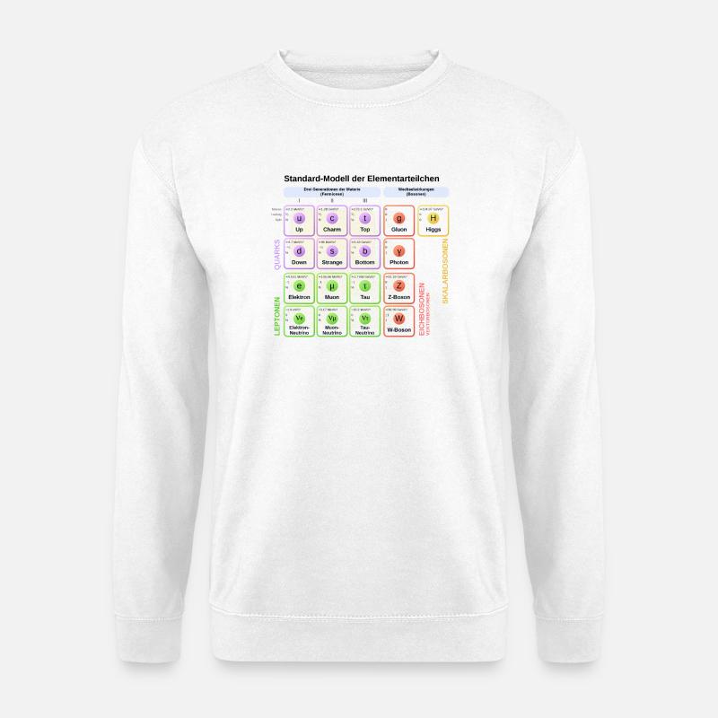 Standard-Modell der Elementarteilchen - Unisex Pullover - Weiß