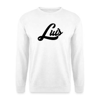 Luis Name Black - Unisex Sweatshirt - white - Front