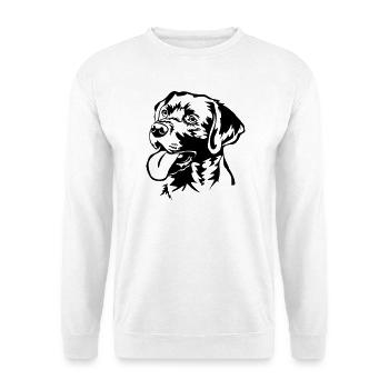 Labrador Retriever Kopf - Unisex Pullover - Weiß - Vorne