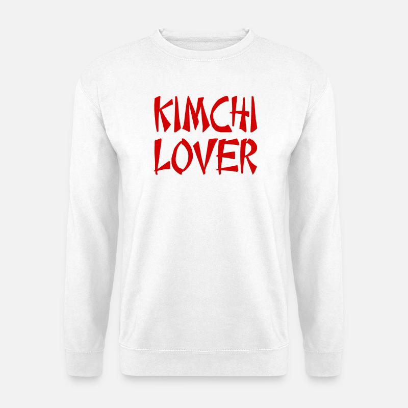KIMCHI LOVER Corée - Sweat-shirt Unisexe - blanc