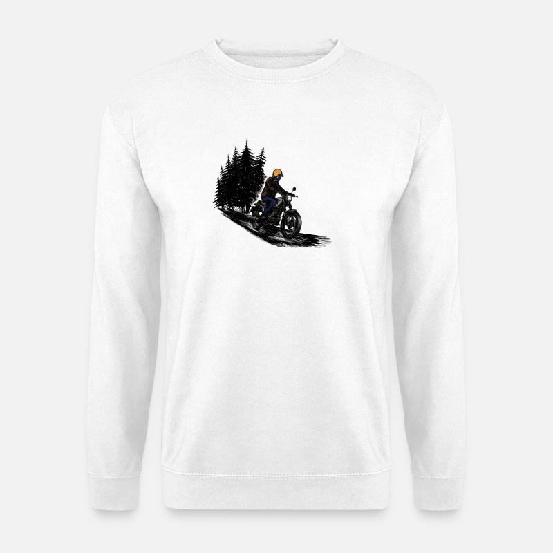 Motorwear Rider Wald - Unisex Pullover - Weiß