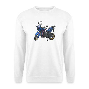 Africa Twin Enduro - solo blue - Unisex Sweatshirt - white - Front