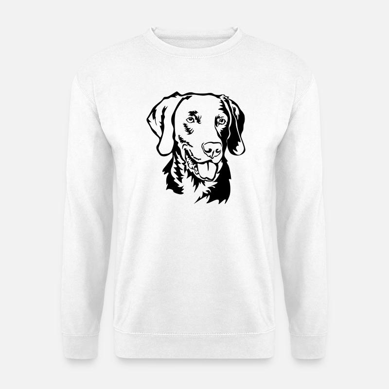 Weimaraner head - Unisex Sweatshirt - white