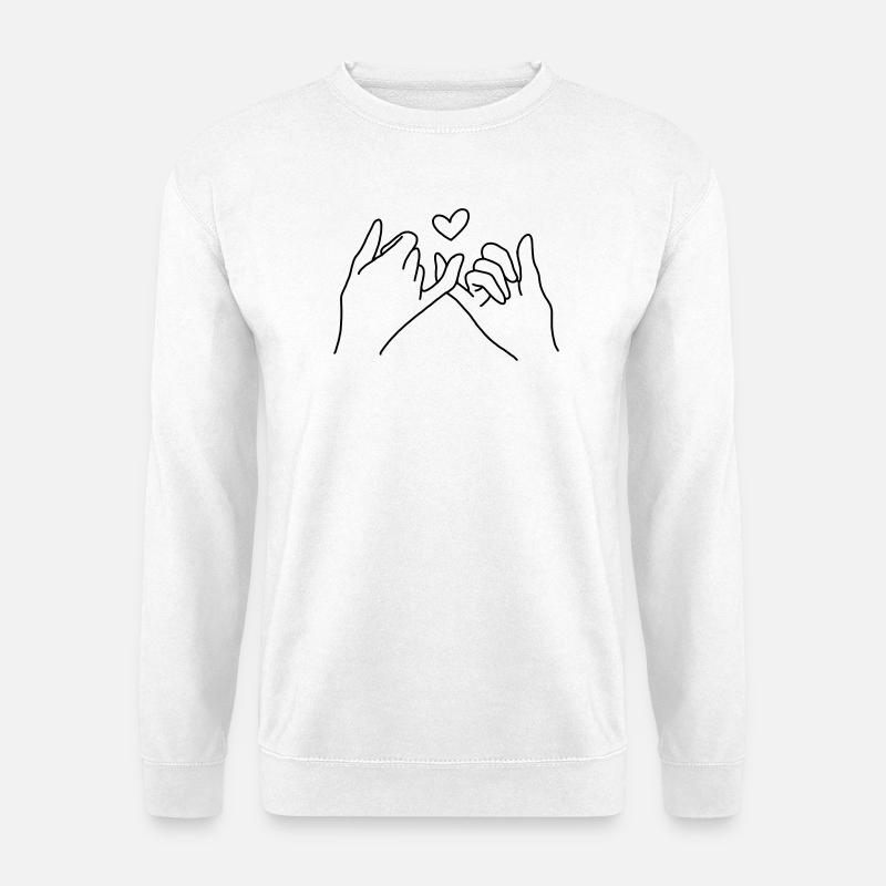 Herz Ich liebe dich - Unisex Pullover - Weiß