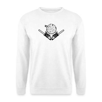 Modèle des tronçonneuses croisées - Sweat-shirt Unisexe - blanc - Devant